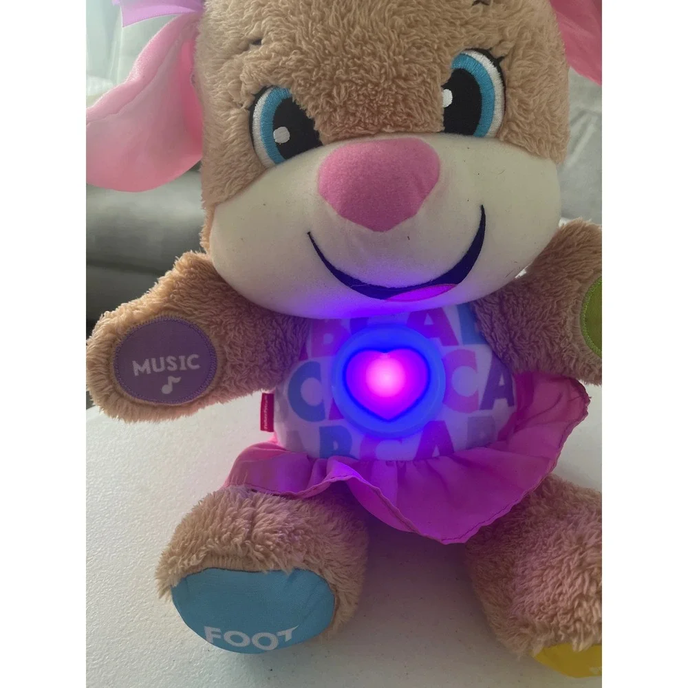 Fisher Price Laugh & Learn Smart Stages Sis Pink Puppy Plush Musical Toy FPP51